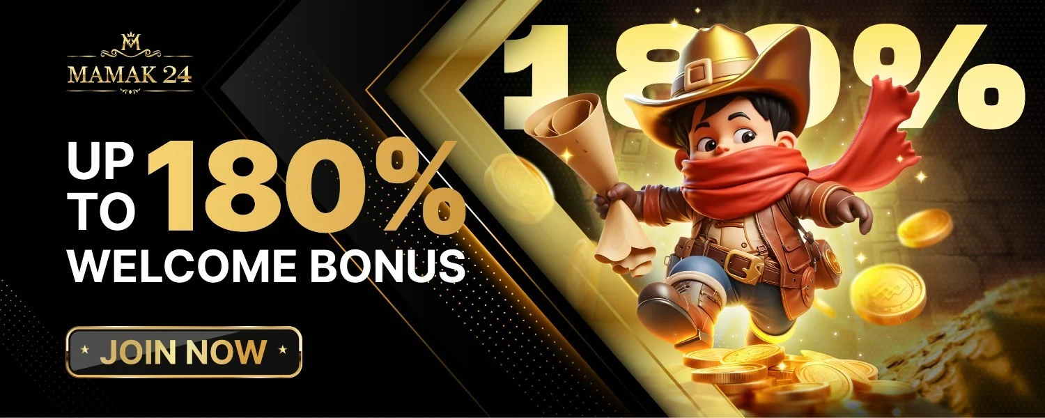 Welcome bonus sehingga 180%